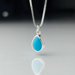 آویز فیروزه عجمی طرح اشک - Image 3
