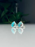 گوشواره فیروزه طرح دالیا
